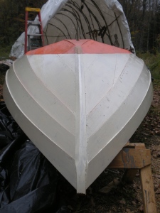 hull painted, cutwater formed